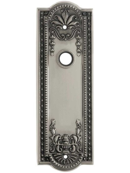 Meadows Forged-Brass Back Plate in Antique Pewter.